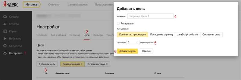 Настройка и правильное сбор данных целей в «Яндекс.Метрике»